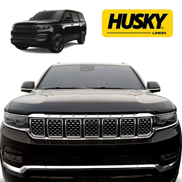 【HUSKY LINERS 正規品】22y- ジープ JEEP グランドワゴニア Aeroskin フードプロテクター バグガード ボンネットガード ボンネットプロテクター スモーク 両面テープ ハスキーライナーズ