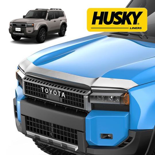 【HUSKY LINERS 正規品】トヨタ TOYOTA ランドクルーザー 250 令和6年4月-現行 Aeroskin フードプロテクター バグガード ボンネットガード ボンネットプロテクター クローム 両面テープ ハスキーライナーズ