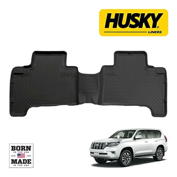 【HUSKY LINERS 正規品】トヨタ TOYOTA ランドクルーザー プラド 150系 平成21年月-令和6年4月 CLASSIC STYLE オールウェザーフロアマット ラバーマット ブラック 65751 リア 2列目 後部座席 セカンドシート ハスキーライナーズ