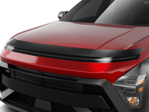 【HUSKY LINERS 正規品】 ヒョンデ HYUNDAI コナ 令和5年11月-現行 Aeroskin フードプロテクター バグガード ボンネットガード ボンネットプロテクター スモーク 両面テープ ハスキーライナーズ