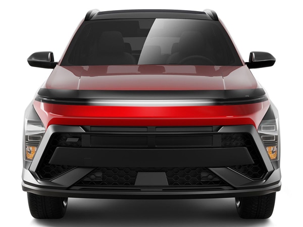 【HUSKY LINERS 正規品】 ヒョンデ HYUNDAI コナ 令和5年11月-現行 Aeroskin フードプロテクター バグガード ボンネットガード ボンネットプロテクター スモーク 両面テープ ハスキーライナーズ
