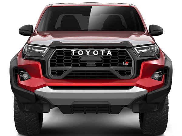 【HUSKY LINERS 正規品】トヨタ TOYOTA ハイラックス GUN125 後期 令和2年8月-令和8年5月 Aeroskin フードプロテクター バグガード ボンネットガード ボンネットプロテクター クローム 両面テープ ハスキーライナーズ