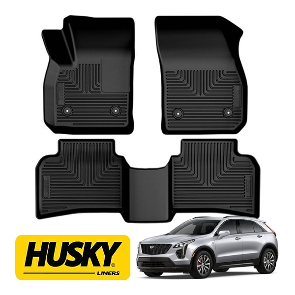 【HUSKY LINERS 正規品】19-23y キャデラック CADILLAC XT4 WETHERBEATER オールウェザーフロアマット ラバーマット ブラック 99271 フロント リア 1台分 セット ハスキーライナーズ