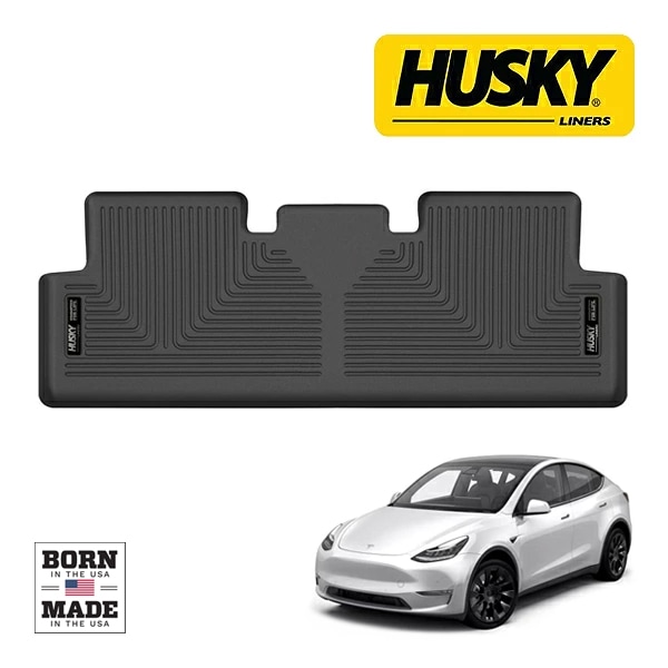 【HUSKY LINERS 正規品】テスラ TESLA モデルY YL3YT YL1YT YL3YPT 令和4年6月-現行 X-act Contour オールウェザーフロアマット ラバーマット ブラック 51651 リア 2列目 後部座席 セカンドシート ハスキーライナーズ