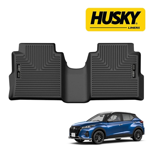 【HUSKY LINERS 正規品】日産 NISSAN キックス P15 令和2年6月-令和8年6月 WETHERBEATER オールウェザーフロアマット ラバーマット ブラック 16791 リア 2列目 後部座席 セカンドシート ハスキーライナーズ