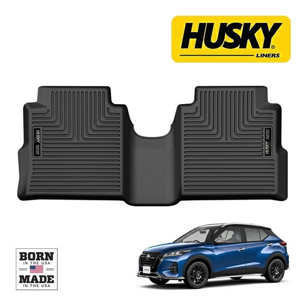 【HUSKY LINERS 正規品】日産 NISSAN キックス P15 令和2年6月-令和8年6月 WETHERBEATER オールウェザーフロアマット ラバーマット ブラック 16791 リア 2列目 後部座席 セカンドシート ハスキーライナーズ