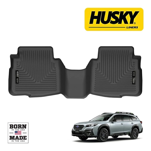 【HUSKY LINERS 正規品】スバル SUBARU レガシィ アウトバック BT系 令和3年12月-令和7年8月 WETHERBEATER オールウェザーフロアマット ラバーマット ブラック 16891 リア 2列目 後部座席 セカンドシート ハスキーライナーズ