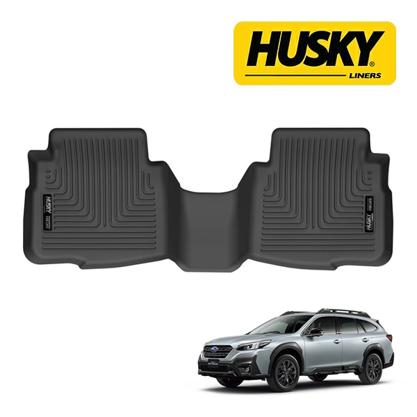 【HUSKY LINERS 正規品】スバル SUBARU レガシィ アウトバック BT系 令和3年12月-令和7年8月 WETHERBEATER オールウェザーフロアマット ラバーマット ブラック 16891 リア 2列目 後部座席 セカンドシート ハスキーライナーズ