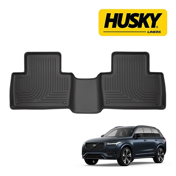 【HUSKY LINERS 正規品】ボルボ VOLVO XC90 LB系 LD系 平成28年1月-現行 WETHERBEATER オールウェザーフロアマット ラバーマット ブラック 16921 リア 2列目 後部座席 セカンドシート ハスキーライナーズ