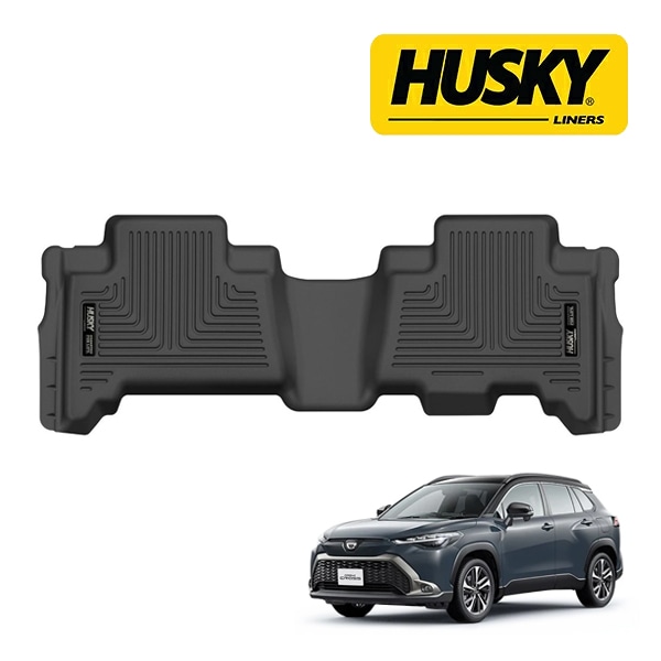 【HUSKY LINERS 正規品】トヨタ TOYOTA カローラクロス 10系 令和3年9月-現行 WETHERBEATER オールウェザーフロアマット ラバーマット ブラック 16801 リア 2列目 後部座席 セカンドシート ハスキーライナーズ