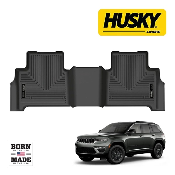 【HUSKY LINERS 正規品】22y- ジープ JEEP グランドチェロキー WL WETHERBEATER オールウェザーフロアマット ラバーマット ブラック 16841 リア 2列目 後部座席 セカンドシート ハスキーライナーズ