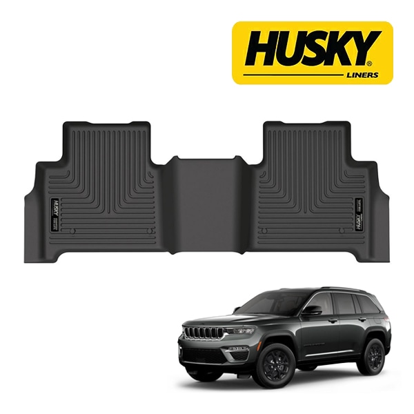 【HUSKY LINERS 正規品】22y- ジープ JEEP グランドチェロキー WL WETHERBEATER オールウェザーフロアマット ラバーマット ブラック 16841 リア 2列目 後部座席 セカンドシート ハスキーライナーズ