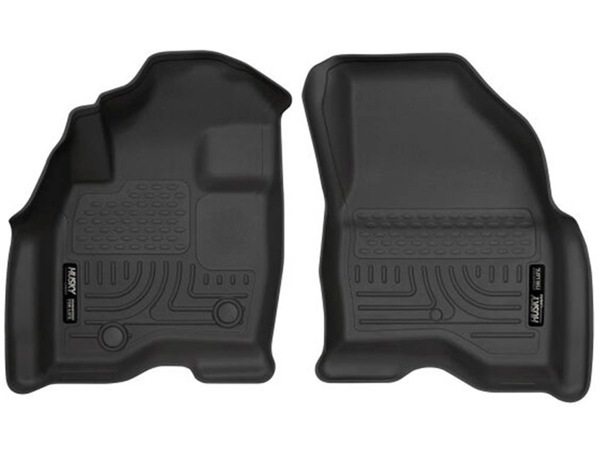 【HUSKY LINERS 正規品】16-19y フォード FORD エクスプローラー WETHERBEATER オールウェザーフロアマット ラバーマット ブラック 13761  運転席 助手席 1台分 2枚セット ハスキーライナーズ