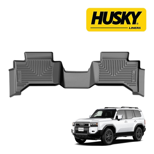 【HUSKY LINERS 正規品】トヨタ TOYOTA ランドクルーザー 250 令和6年4月-現行 WETHERBEATER オールウェザーフロアマット ラバーマット ブラック 19961 リア 2列目 後部座席 セカンドシート ハスキーライナーズ