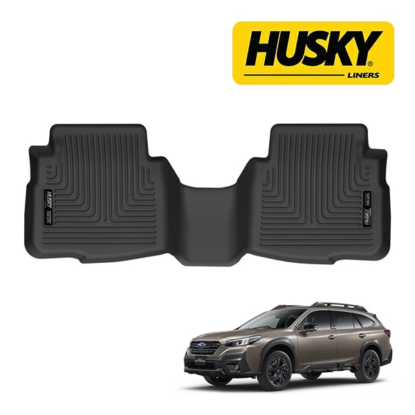 【HUSKY LINERS 正規品】スバル SUBARU レガシィ アウトバック BT系 令和3年12月-令和7年8月 WL X-act Contour オールウェザーフロアマット ラバーマット ブラック 54911 リア 2列目 後部座席 セカンドシート ハスキーライナーズ