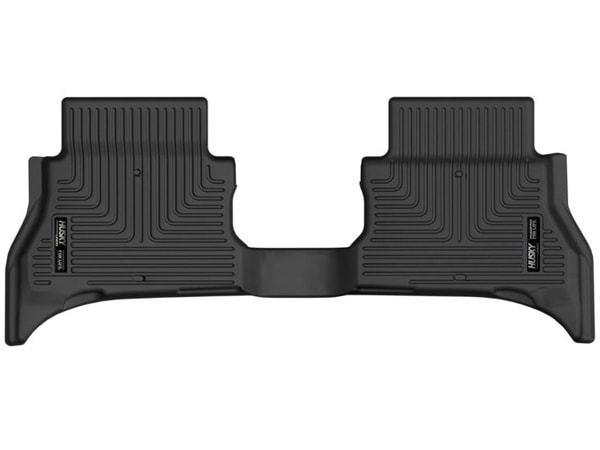 【HUSKY LINERS 正規品】22-25y ジープ JEEP JL ラングラー 4xe X-act Contour オールウェザーフロアマット ラバーマット ブラック 51291 リア 2列目 後部座席 セカンドシート ハスキーライナーズ