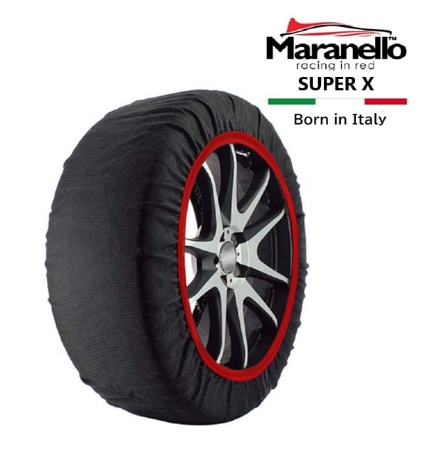 【Maranello正規品】 マラネロ 15 16 17 18 19 20 21 22 23 インチ 215/80R16 255/55R20 スノーソックス SUPERX-XXL 布製 タイヤ チェーン 非金属