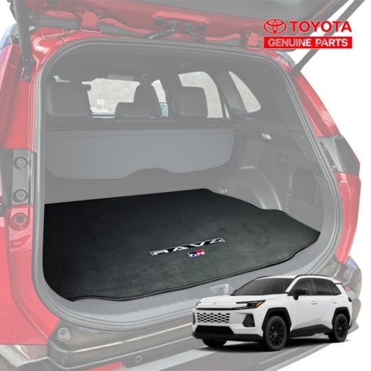 USトヨタ純正 TOYOTA RAV4 60系 令和7年12月-現行 AXAN64 AXAP64 リア カーゴプロテクター  RAV4 GRロゴ入 GR SPORT仕様 プレミアム カーペット カーゴマット ラゲッジマット カーゴライナー トランクマット US仕様 北米仕様 USDM