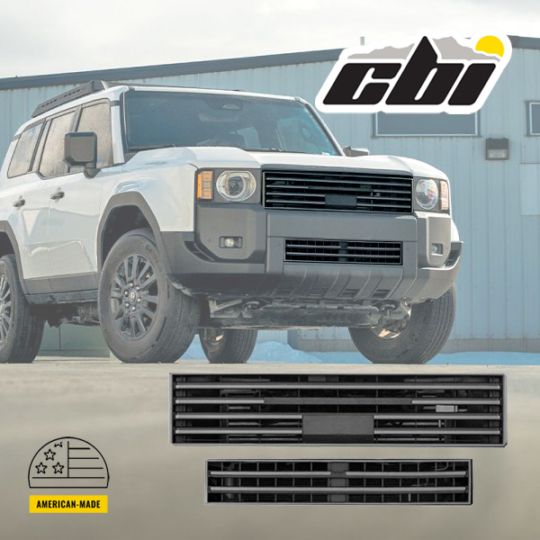 【CBI Offroad 正規品】トヨタ TOYOTA ランドクルーザー 250 令和6年4月-現行 ランクル 250 Heritage Series ヘリテージ フロントグリル アッパー ロア インサート