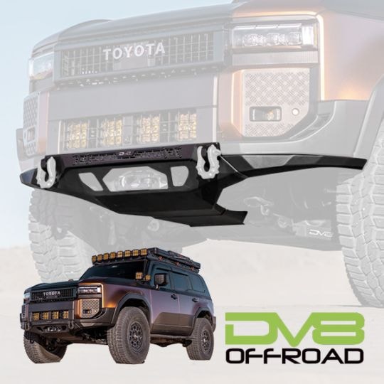 【DV8 OFFROAD 正規品】トヨタ TOYOTA ランドクルーザー 250 令和6年4月-現行 ランクル 250 スペックシリーズ フロントバンパー FBTL4-02 専用スキッドプレート付 ウィンチ ライトバー ポッドライト対応 純正パーキングセンサー ACC フロントカメラ 対応