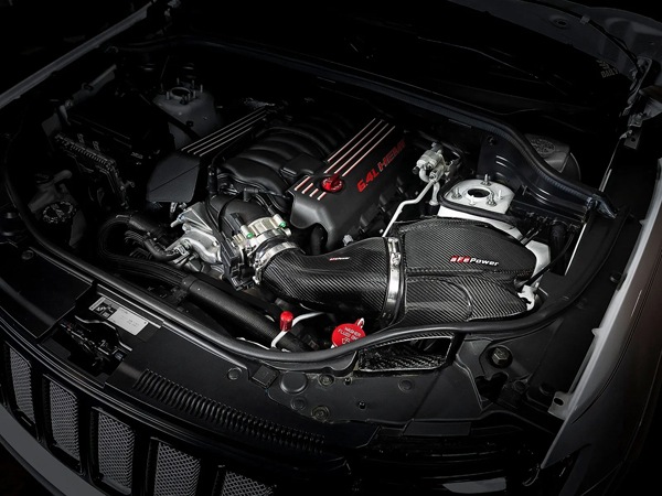 【aFe Power 正規品】ジープ 12-13y グランドチェロキー WK SRT8 14-21y グランドチェロキー WK SRT ダッジ 22-24y デュランゴ SRT 392 18-23y V8 6.4L HEMI Black Series カーボンファイバー コールドエアインテーク エアフィルター Pro DRY S フィルター(乾式) 58-10001D