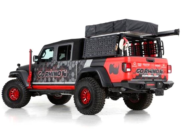 【GO RHINO 正規品】 XRS オーバーランド オーバーランドラック エクストリームラック 5950000T テクスチャーブラック ラゲッジレール有無 兼用 ルーフラック ルーフバスケット ルーフキャリア ジープ JT グラディエーター