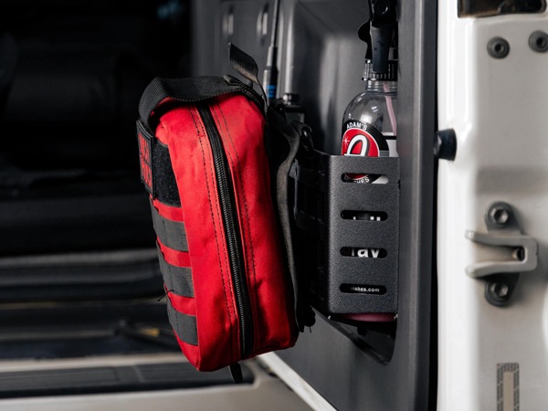 【DV8 OFFROAD 正規品】トヨタ TOYOTA ランドクルーザープラド 120系 ランクル 平成14年10月-平成21年9月 カーゴドアポケット モールパネル スチール製 パウダーコート仕上げ