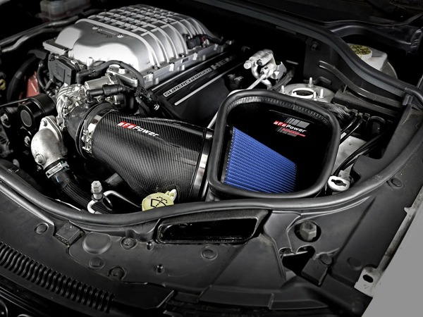 【aFe Power 正規品】18y ジープ グランドチェロキー WK トラックホーク V8 6.2L スーパーチャージャー HEMI Track Series カーボンファイバー コールドエアインテーク エアフィルター Pro5R フィルター(湿式) 57-10002R エアーフィルター エアクリーナー
