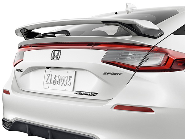 USホンダ純正 シビック ハッチバック/セダン FL系 HPDエンブレム(ブラック) リアゲート トランク エンブレム CIVIC HATCHBACK H/B