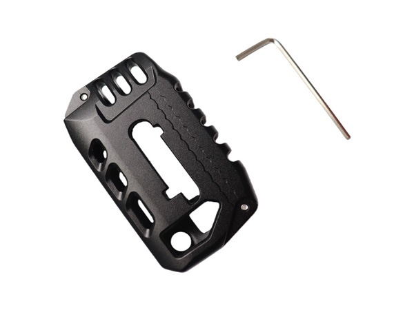 カリフォルニアカスタム JEEP ジープ JL ラングラー | JT グラディエーター キーレス リモコン カバー アルミ製 ブラック キーカバー キーレスカバー リモコンカバー キーケース