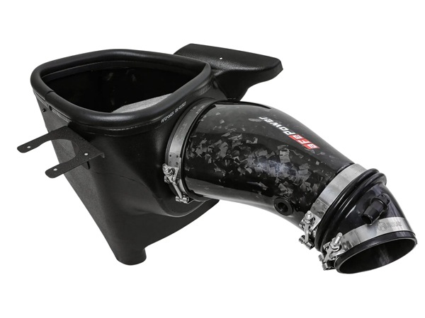【aFe Power 正規品】ジープ 18-21y グランドチェロキー WK トラックホーク 21-25y ダッジ デュランゴ SRT Hellcat V8 6.2L Track Series フォージド カーボンファイバー コールドエアインテーク エアフィルター Pro DRY S フィルター(乾式) 57-10028D