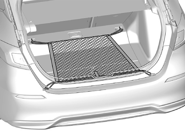 USホンダ純正 カーゴネット トランクネット 専用ラゲッジネット フック付 荷物固定 荷崩れ防止 ホンダ シビック ハッチバック FL1