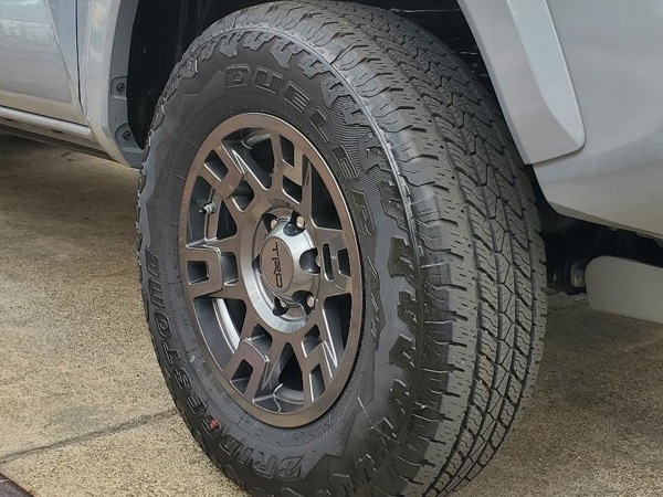 USトヨタ純正 TRD 17インチホイール グロスガンメタル PTR20-35110-G4 5本セット TRDロゴ入 JWL刻印あり TOYOTA FJクルーザー GSJ150W | ランドクルーザー ランクル プラド 150系 | ハイラックスサーフ 215系 他