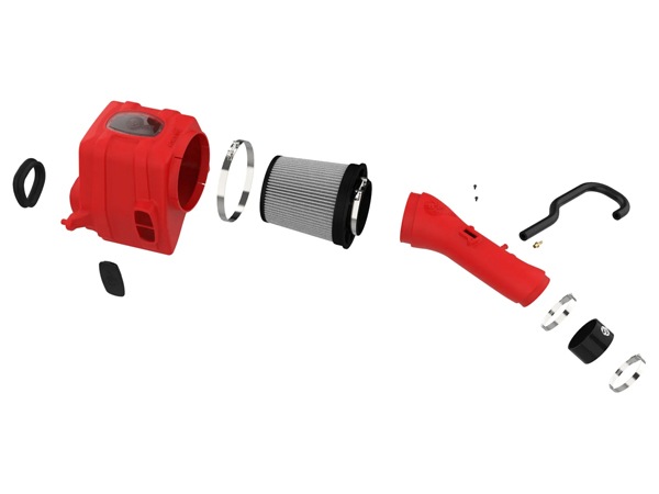 【aFe Power 正規品】07-21y トヨタ タンドラ V8 5.7L Momentum GT Red Edition コールドエアインテーク エアフィルター Pro DRY S フィルター(乾式) 51-76003-R エアーフィルター エアクリーナー