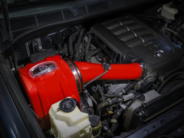 【aFe Power 正規品】07-21y トヨタ タンドラ V8 5.7L Momentum GT Red Edition コールドエアインテーク エアフィルター Pro DRY S フィルター(乾式) 51-76003-R エアーフィルター エアクリーナー