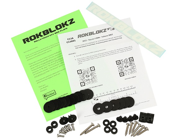 ROKBLOKZ 正規品】マッドフラップ 泥除け マッドガード ブラック C116