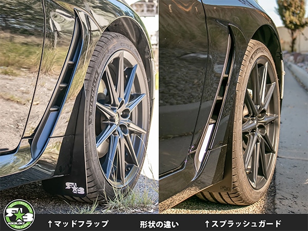 ROKBLOKZ 正規品】マッドフラップ 泥除け マッドガード ブラック C116