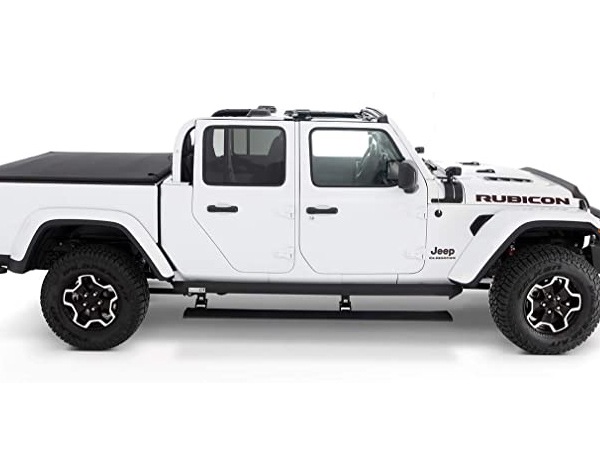 【AMP RESEARCH 正規品】ジープ JT グラディエーター 左ハンドル車 並行車用 電動 サイドステップ パワーステップ 電動格納 パワーランニングボード LEDライト付 75135-01A
