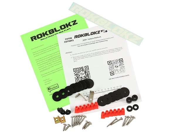 ROKBLOKZ 正規品】マッドフラップ 泥除け マッドガード ブラック C075B