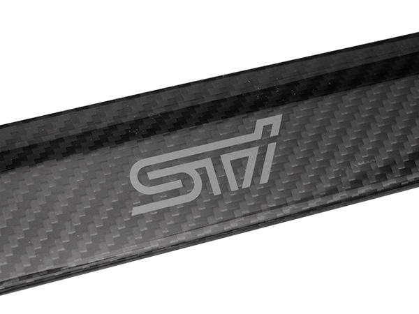 USスバル純正  WRX STI S4 VAB/VAG用 インプレッサ GJ系 リアガーニッシュ カーボンファイバー STIロゴ入 トランクトリム 北米仕様 USDM