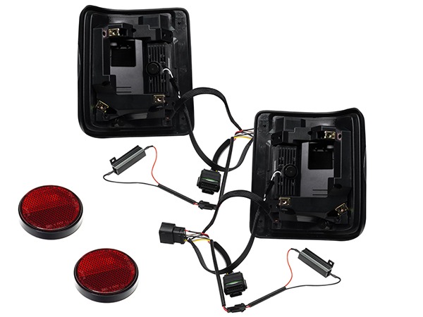 【ORACLE LIGHTING 正規品】フラッシュマウント LEDテール スモーク 左右セット スモールランプ ストップランプ ブレーキランプ スモークレンズ バックランプ リバースランプ 白 ホワイト ジープ JL ラングラー