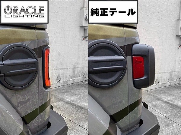 【ORACLE LIGHTING 正規品】フラッシュマウント LEDテール スモーク 左右セット スモールランプ ストップランプ ブレーキランプ スモークレンズ バックランプ リバースランプ 白 ホワイト ジープ JL ラングラー