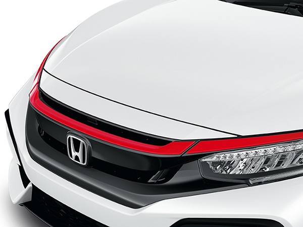 USホンダ純正 HONDA シビック ハッチバック Type R タイプR FK8 グリルガーニッシュ フレームレッド Rallye Red グリルアクセント トリム 塗装済  HFP Honda Factory Performance 08F21-TEA-180 08F21-TGH-000