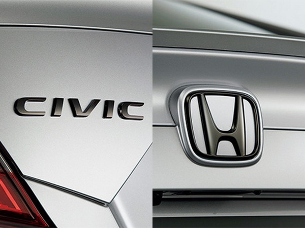 USホンダ純正 エンブレム HONDAマーク CIVIC グリル リア 3点セット