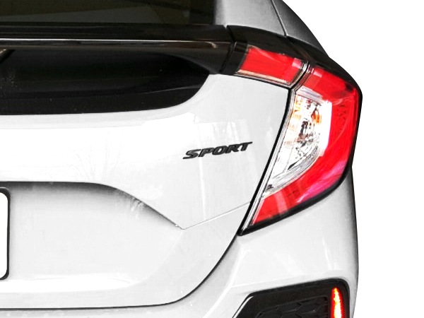 USホンダ純正 HFP リア SPORT スポーツ エンブレム グロスブラック リヤ マーク シビック ハッチバック アコード ヴェゼル CR-V