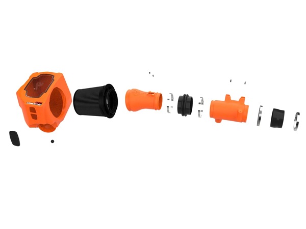 【aFe Power 正規品】25y- ラム 1500 ジープ 23y- ワゴニア L 23y- ワゴニア 23y- グランドワゴニア L 22y- グランドワゴニア L6 3.0L Hurricane Momentum GT Orange Edition コールドエアインテーク エアフィルター ブラック Pro5R フィルター(湿式) 50-70120KN
