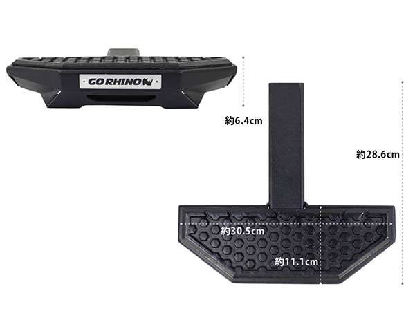GO RHINO 正規品】HS-30 ヒッチステップ 2インチ角 HS3012T ビーバー