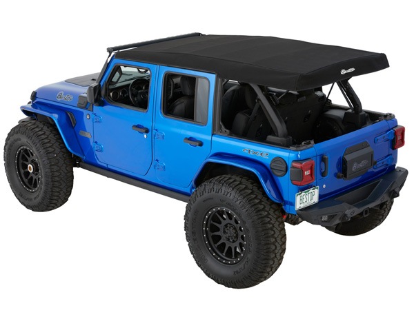 【BESTOP 正規品】ジープ JL ラングラー 4ドア SUPERTOP SQUAREBACK ソフトトップ ブラックツイル 54726-17 サンライダー オープン 幌 ホロ