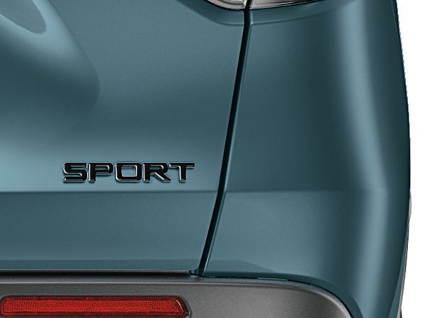 USホンダ純正 SPORT リアエンブレム ゲートエンブレム グロスブラック 幅約15cm 縦約2cm 両面テープ ホンダ HR-V ZR-V RZ系