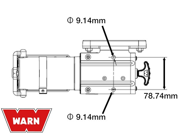 WARN 正規品】2000DCシリーズ 12V 電動 ユーティリティー ウインチ